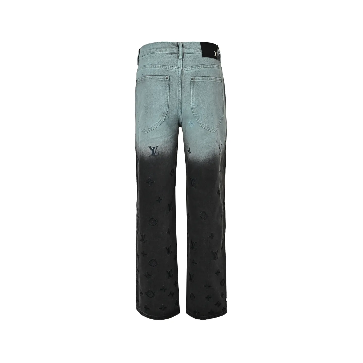 Louis Vuitton/Louis Vuitton Louis Vuitton presbyopic gradient embroidered jeans